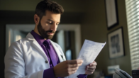 Doktor gleda nalaze pacijenta