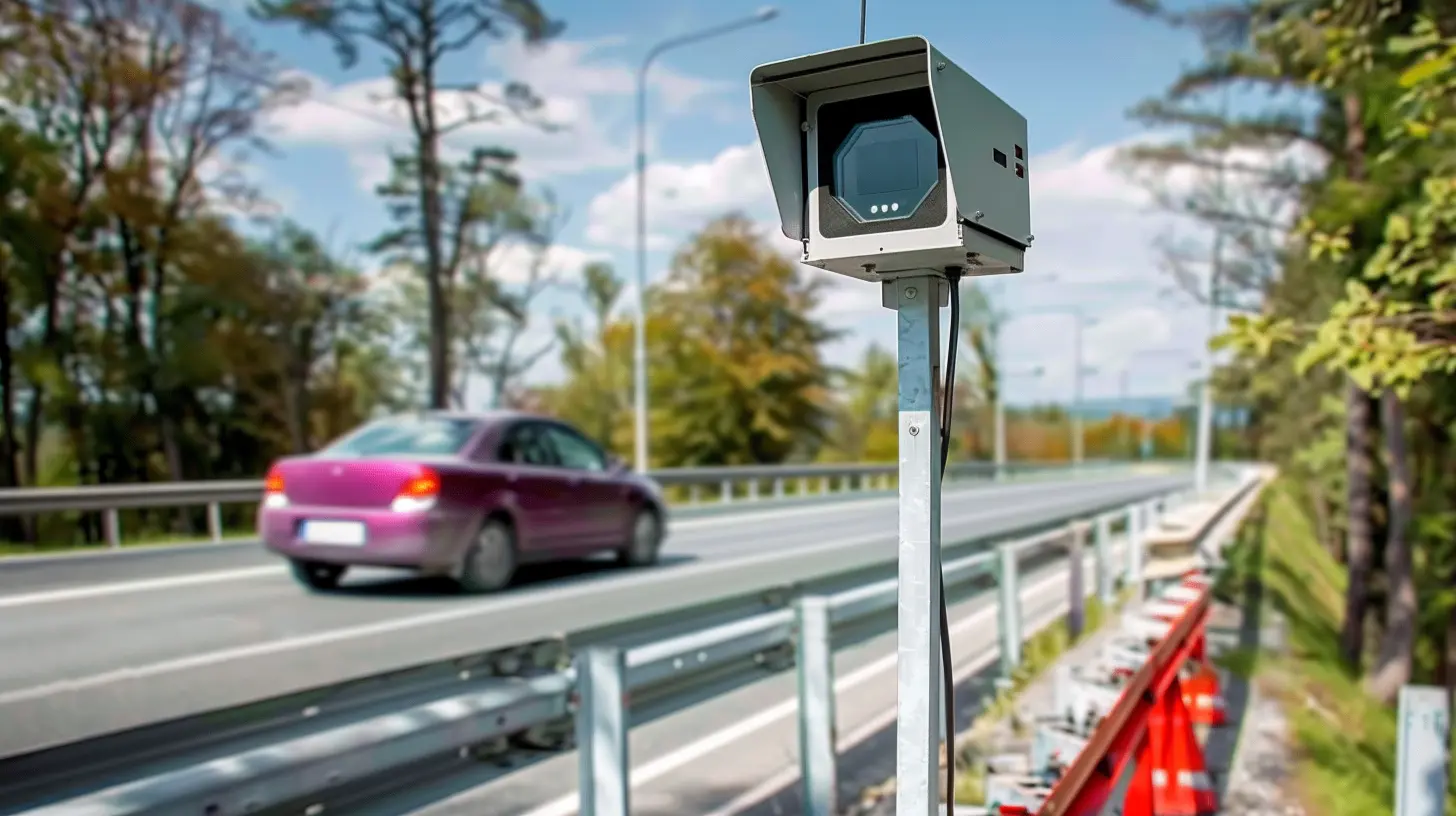Kamera za provjeru brzine na cesti